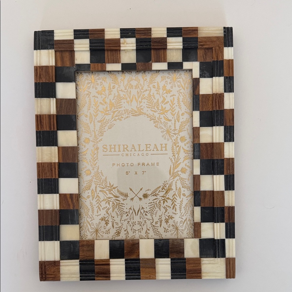 Shiraleah Black and Brown Striped Frame